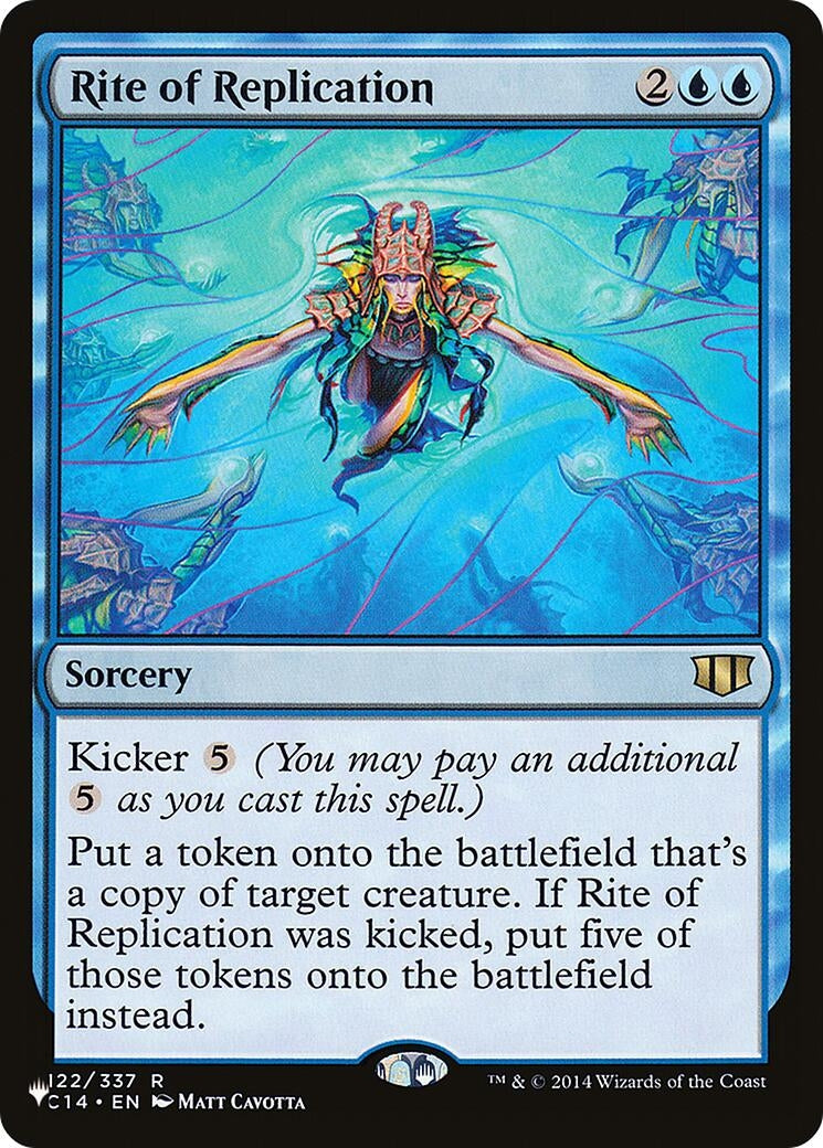 Image for Rite of Replication (C14) (The List Reprints) (122/337) - Magic: The Gathering