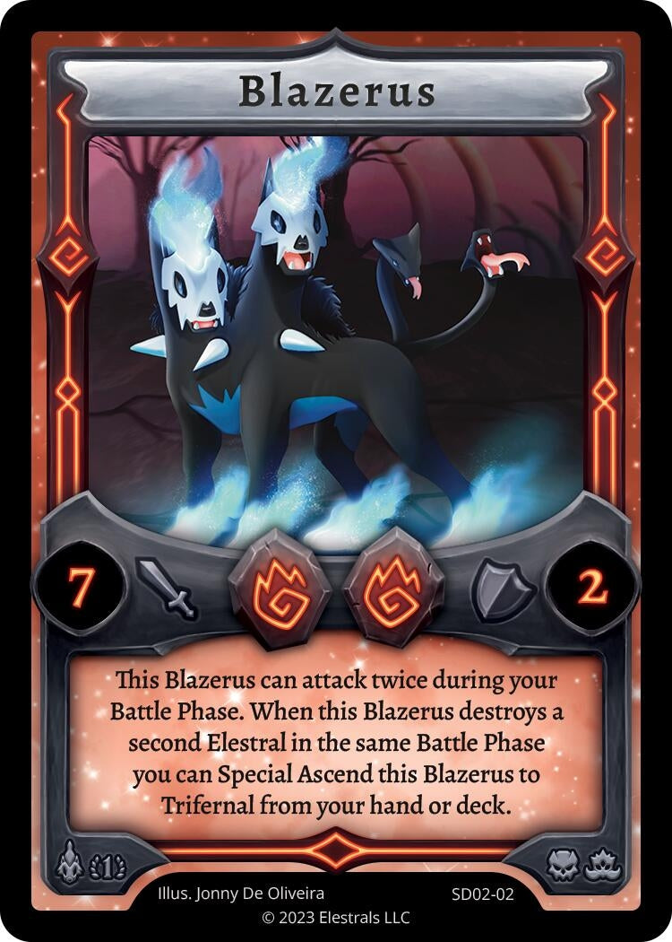 Image for Blazerus (Trifernal Starter Deck [First Edition]) (SD02-02) - Elestrals