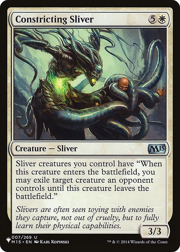 Image for Constricting Sliver (The List Reprints) (007/269) - Magic: The Gathering