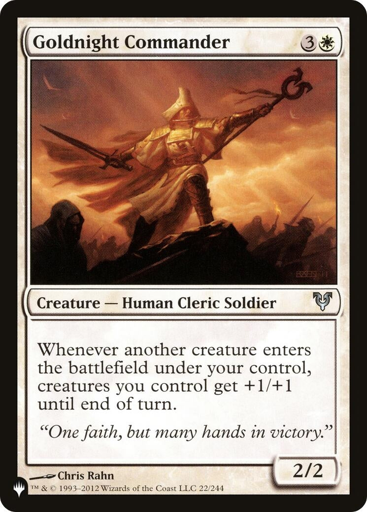 Image for Goldnight Commander (The List Reprints) (22/244) - Magic: The Gathering