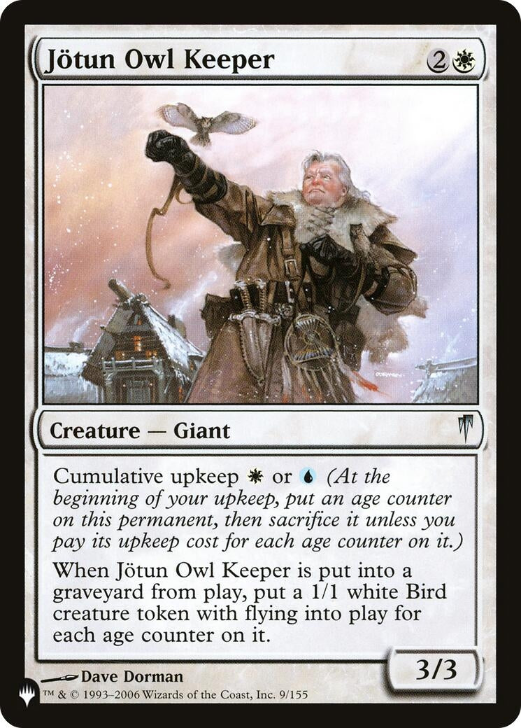 Image for Jotun Owl Keeper (The List Reprints) (9/155) - Magic: The Gathering