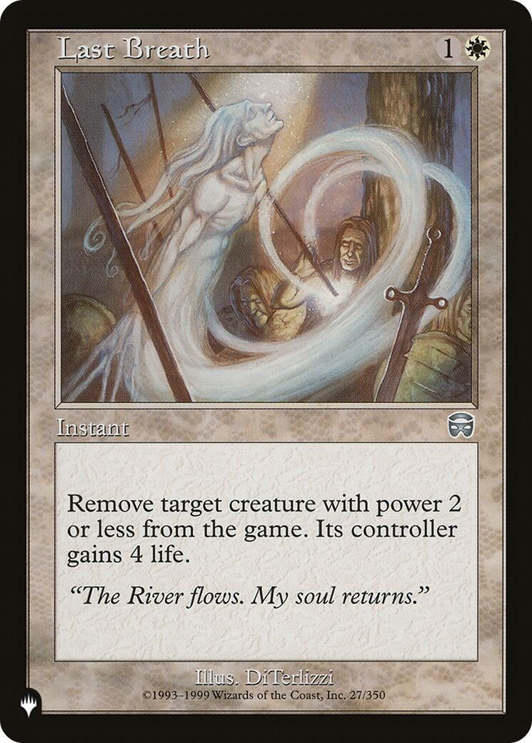 Image for Last Breath (The List Reprints) (27/350) - Magic: The Gathering