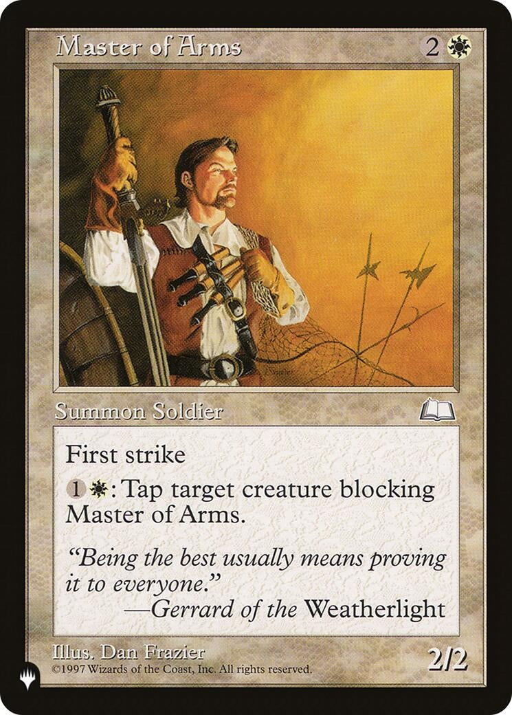 Image for Master of Arms (The List Reprints) - Magic: The Gathering