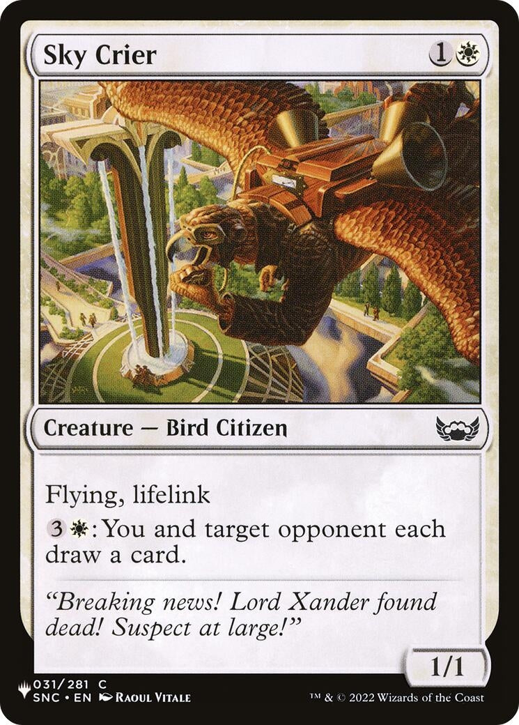 Image for Sky Crier (The List Reprints) (031/281) - Magic: The Gathering