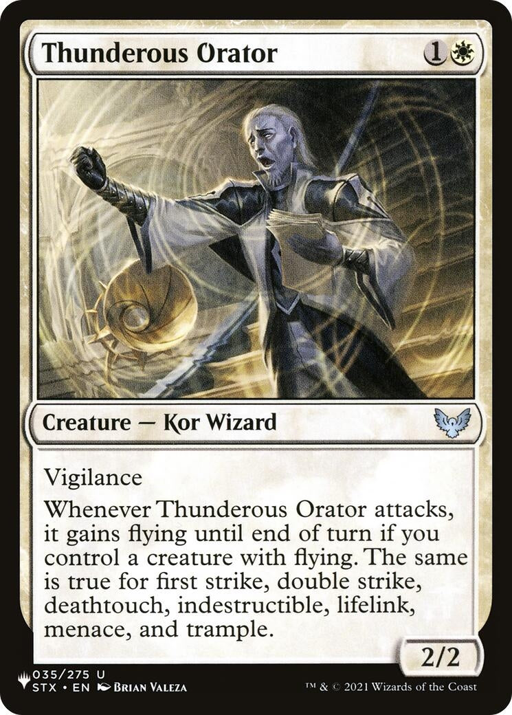 Image for Thunderous Orator (The List Reprints) (035/275) - Magic: The Gathering