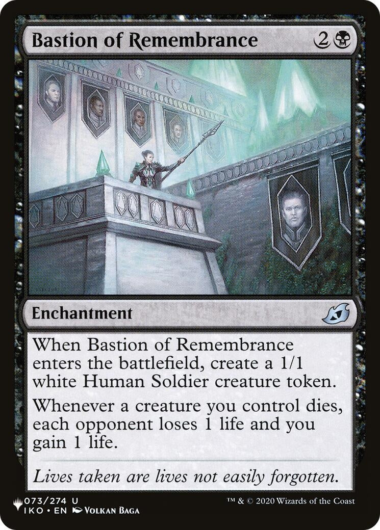 Image for Bastion of Remembrance (The List Reprints) (073/274) - Magic: The Gathering