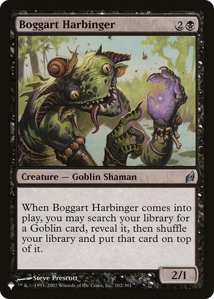 Image for Boggart Harbinger (The List Reprints) (102/301) - Magic: The Gathering