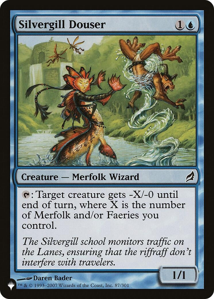 Image for Silvergill Douser (The List Reprints) (87/301) - Magic: The Gathering