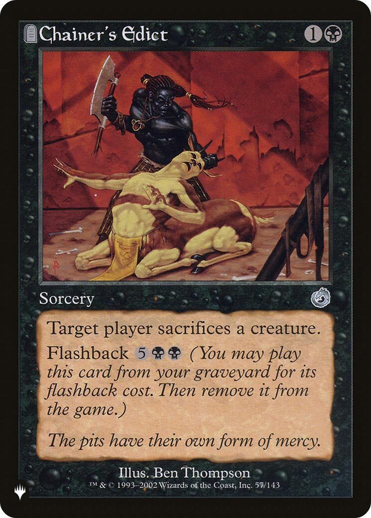 Image for Chainer's Edict (The List Reprints) (57/143) - Magic: The Gathering