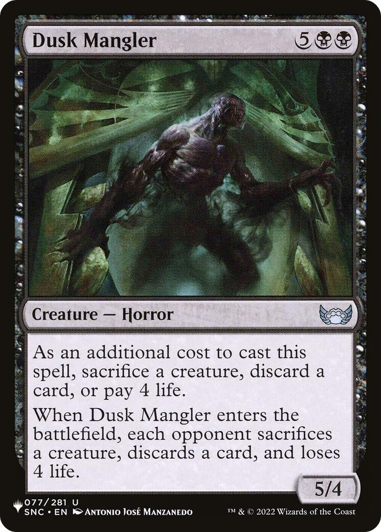Image for Dusk Mangler (The List Reprints) (077/281) - Magic: The Gathering