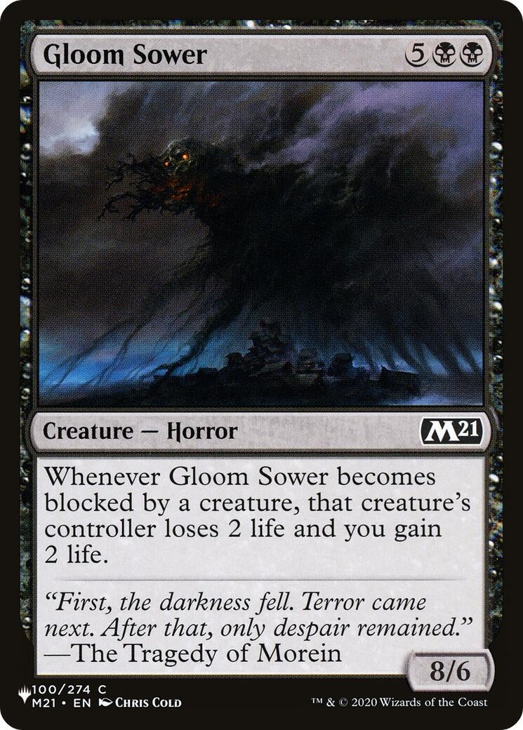 Image for Gloom Sower (The List Reprints) (100/274) - Magic: The Gathering