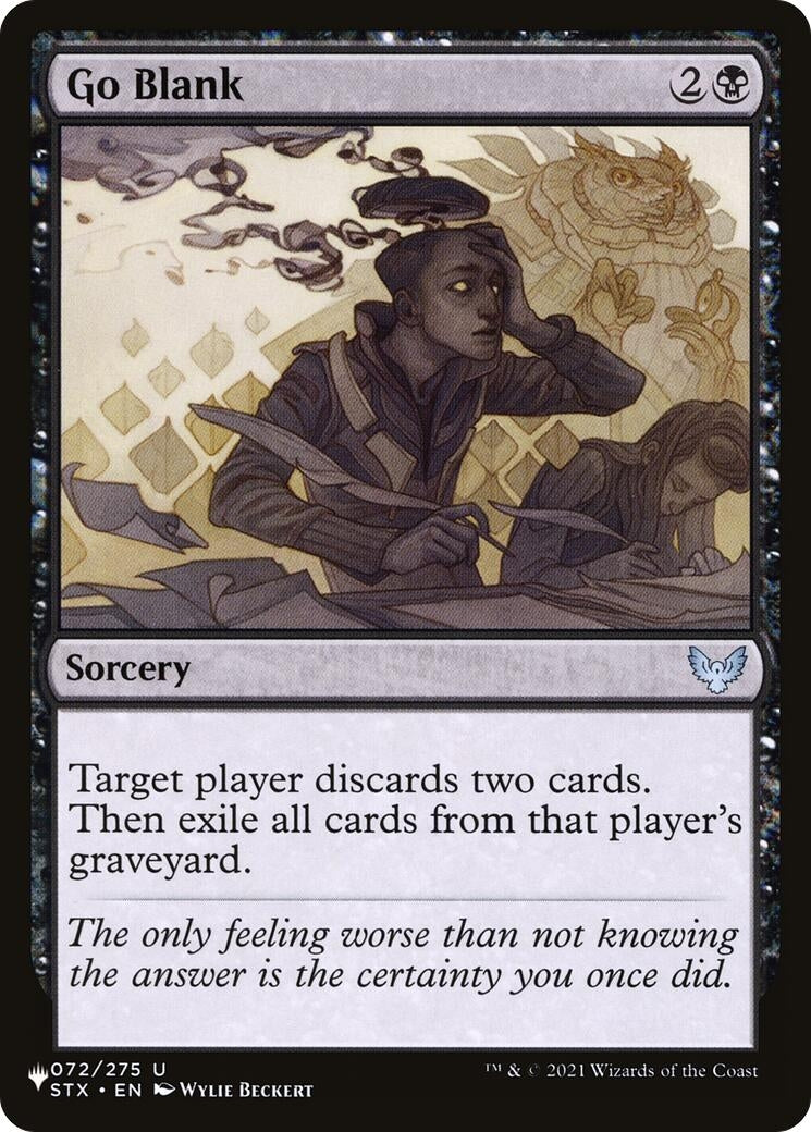 Image for Go Blank (The List Reprints) (072/275) - Magic: The Gathering