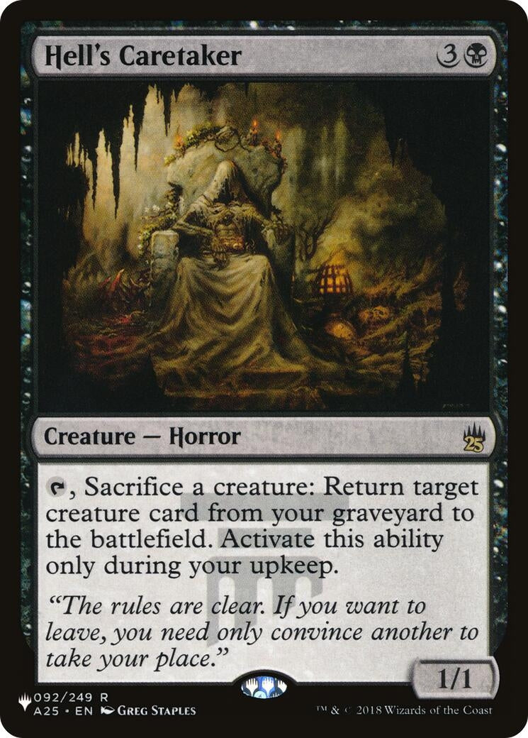Image for Hell's Caretaker (The List Reprints) (092/249) - Magic: The Gathering