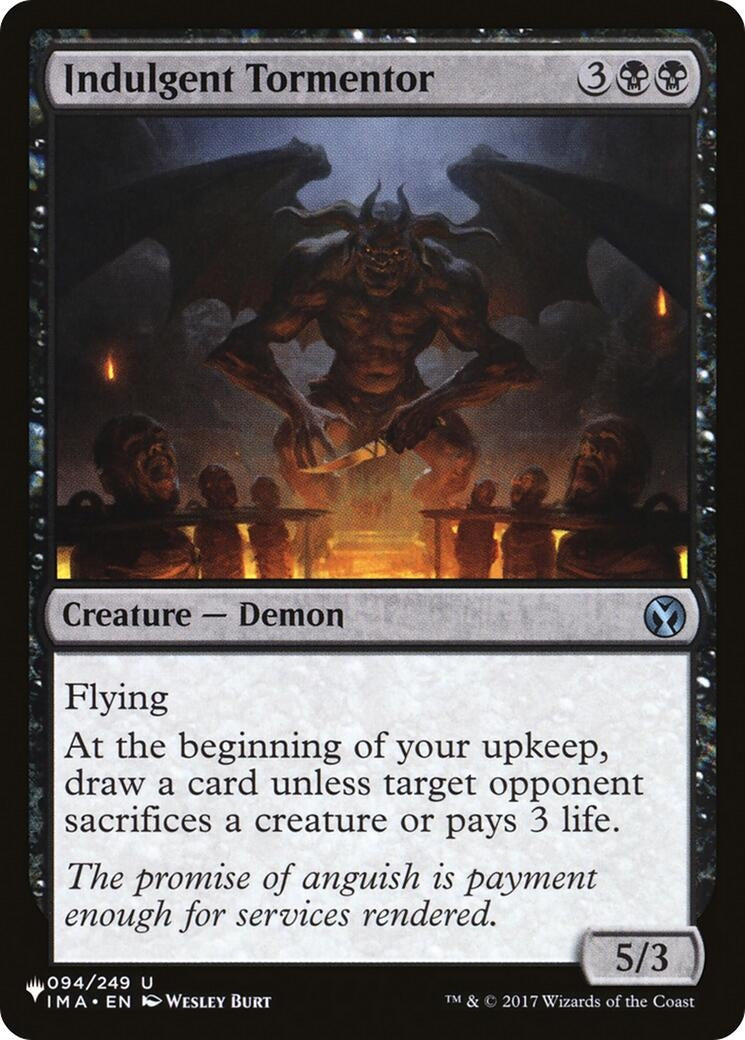 Image for Indulgent Tormentor (The List Reprints) (094/249) - Magic: The Gathering