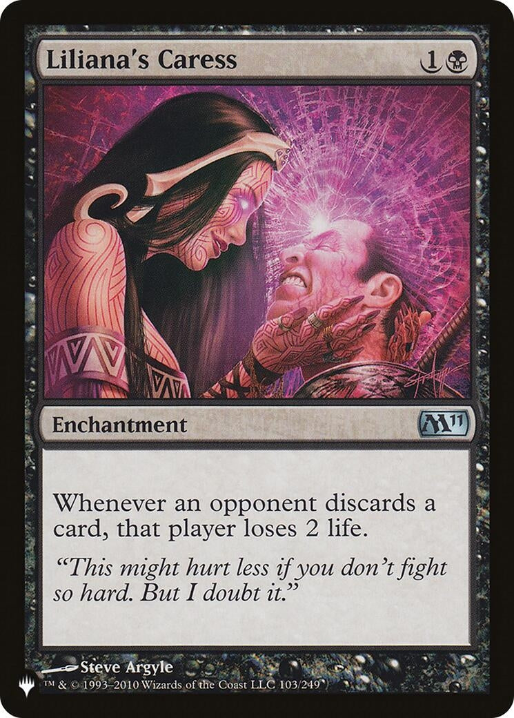 Image for Liliana's Caress (The List Reprints) (103/249) - Magic: The Gathering
