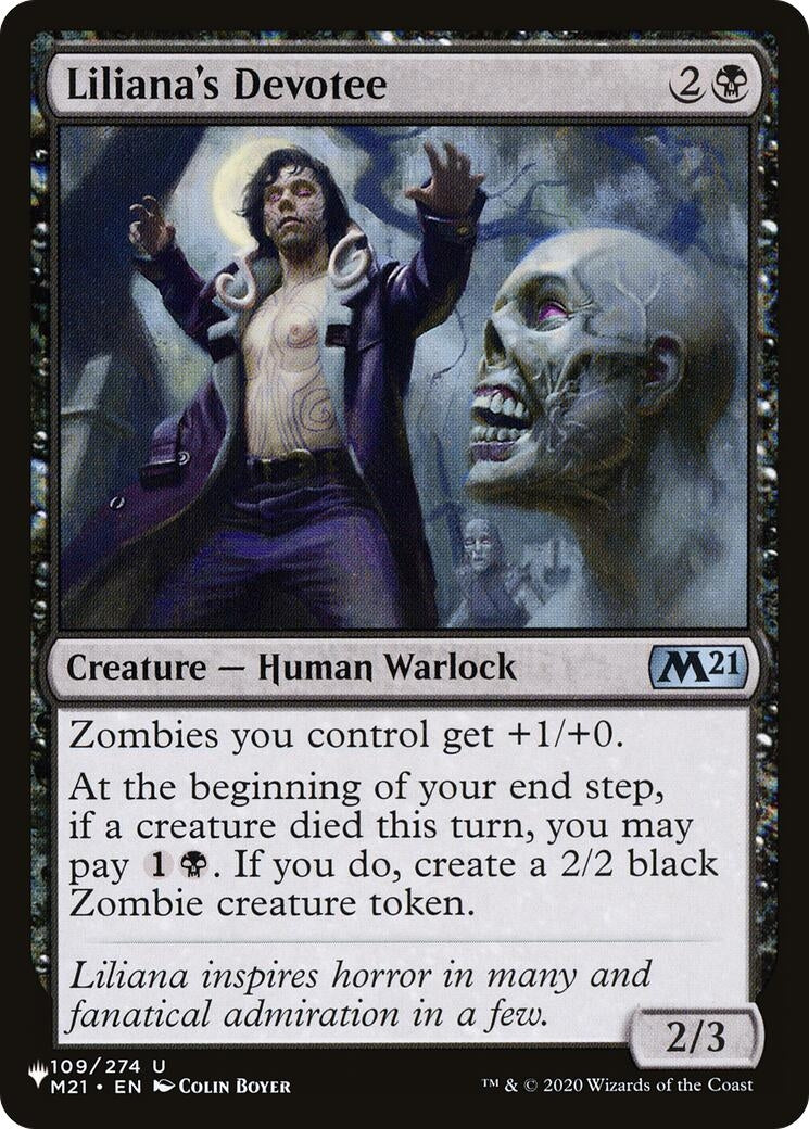 Image for Liliana's Devotee (The List Reprints) (109/274) - Magic: The Gathering