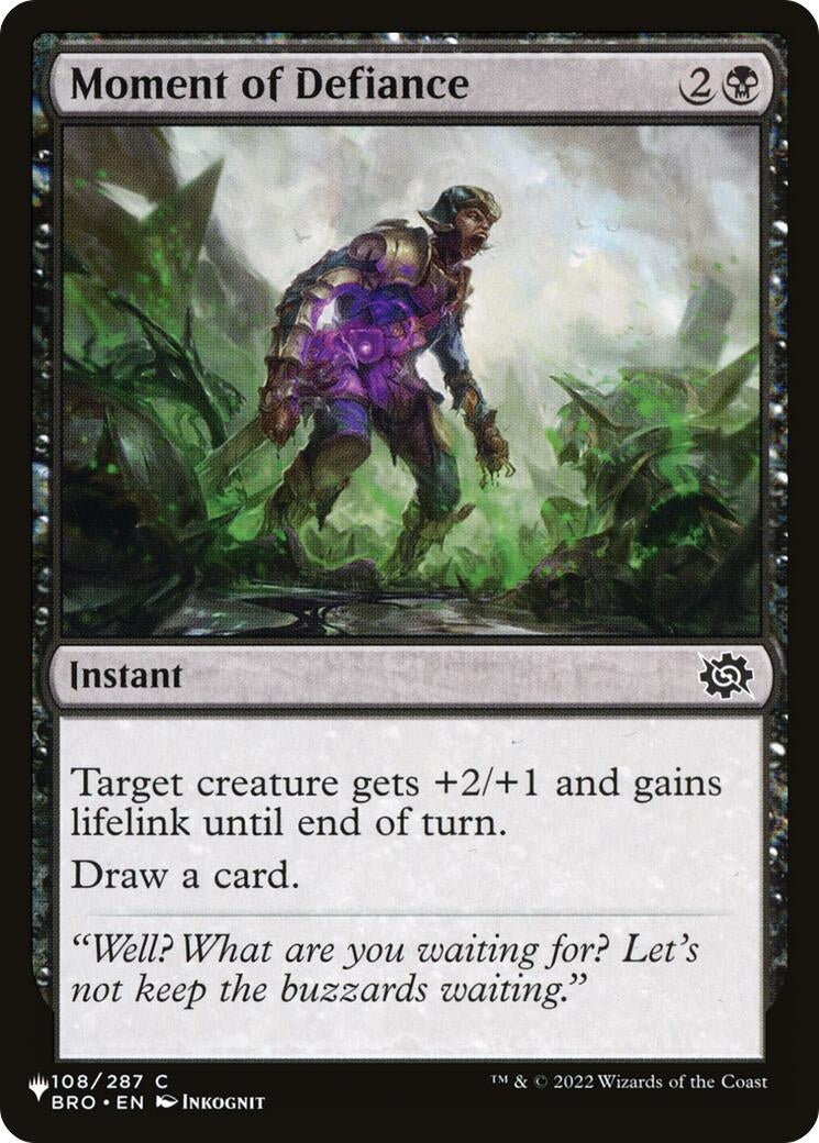 Image for Moment of Defiance (The List Reprints) (108/012) - Magic: The Gathering