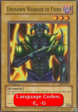 Unknown Warrior of Fiend (V.1 - Common) - Starter Deck: Kaiba (Common) [SDK-016]
