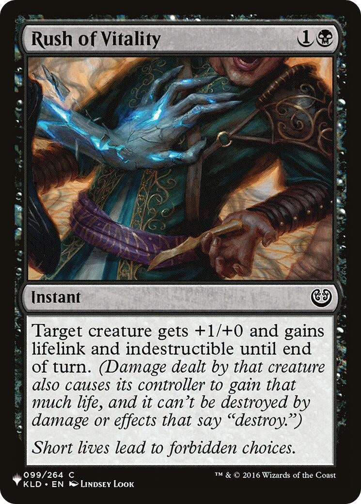 Image for Rush of Vitality (The List Reprints) (099/264) - Magic: The Gathering