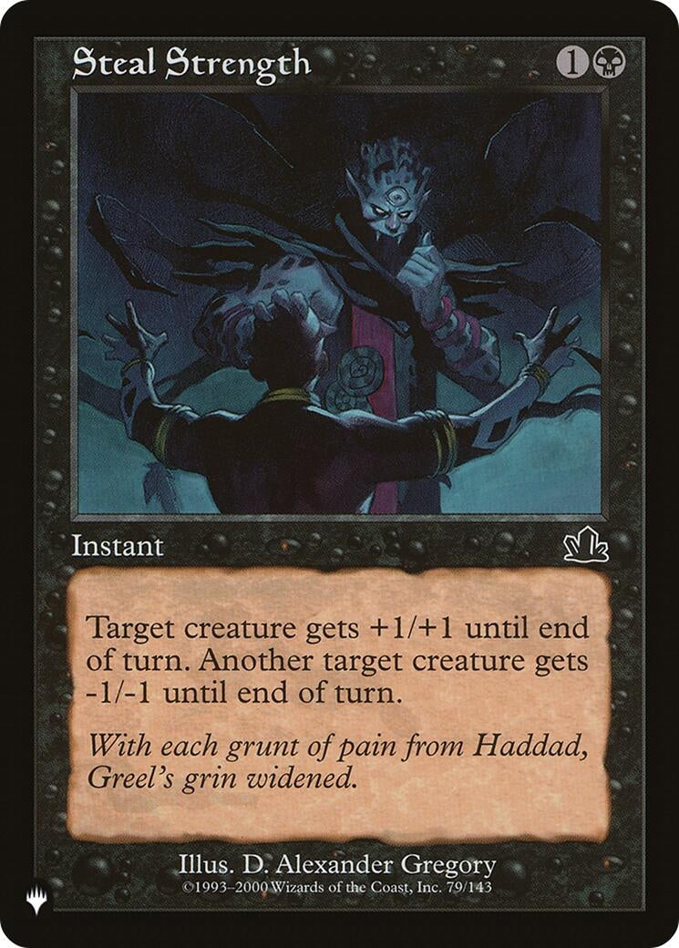 Image for Steal Strength (The List Reprints) (79/143) - Magic: The Gathering