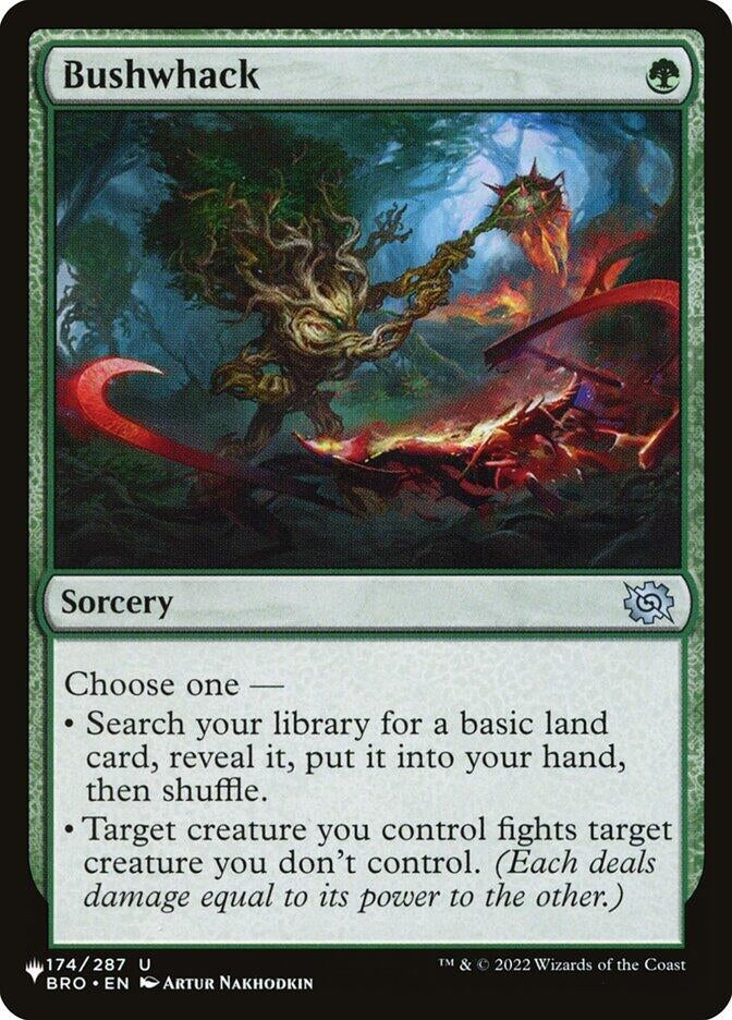 Image for Bushwhack (The List Reprints) (174/012) - Magic: The Gathering