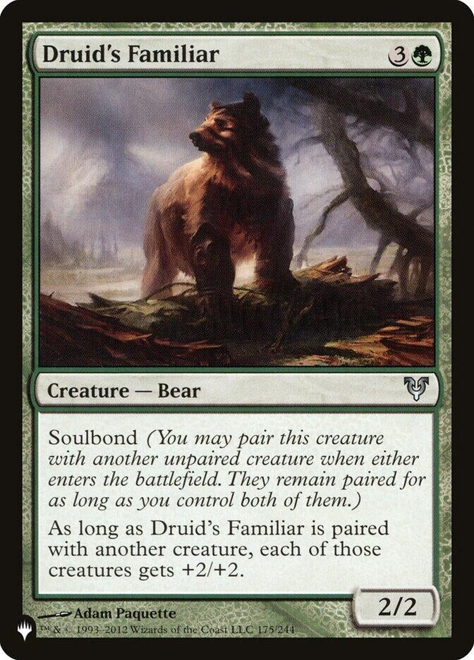Image for Druid's Familiar (The List Reprints) (175/244) - Magic: The Gathering
