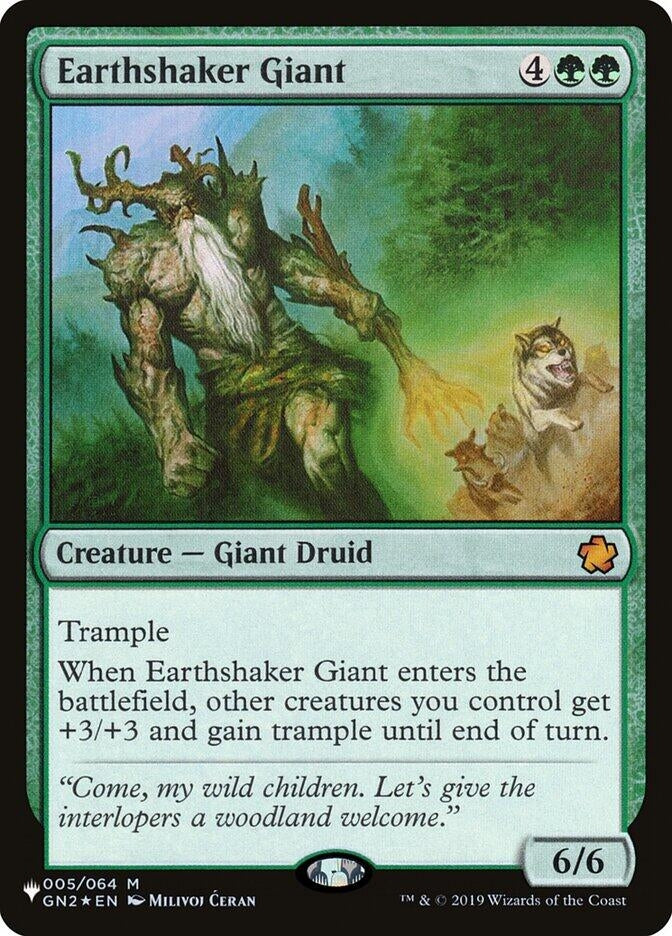 Image for Earthshaker Giant (The List Reprints) (005/064) - Magic: The Gathering