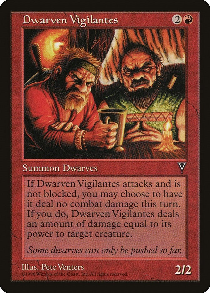 Image for Dwarven Vigilantes (Visions) - Magic: The Gathering