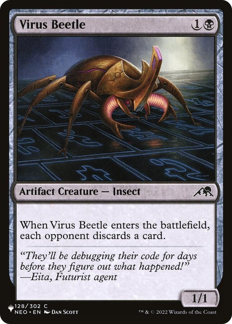 Image for Virus Beetle (The List Reprints) (128/302) - Magic: The Gathering