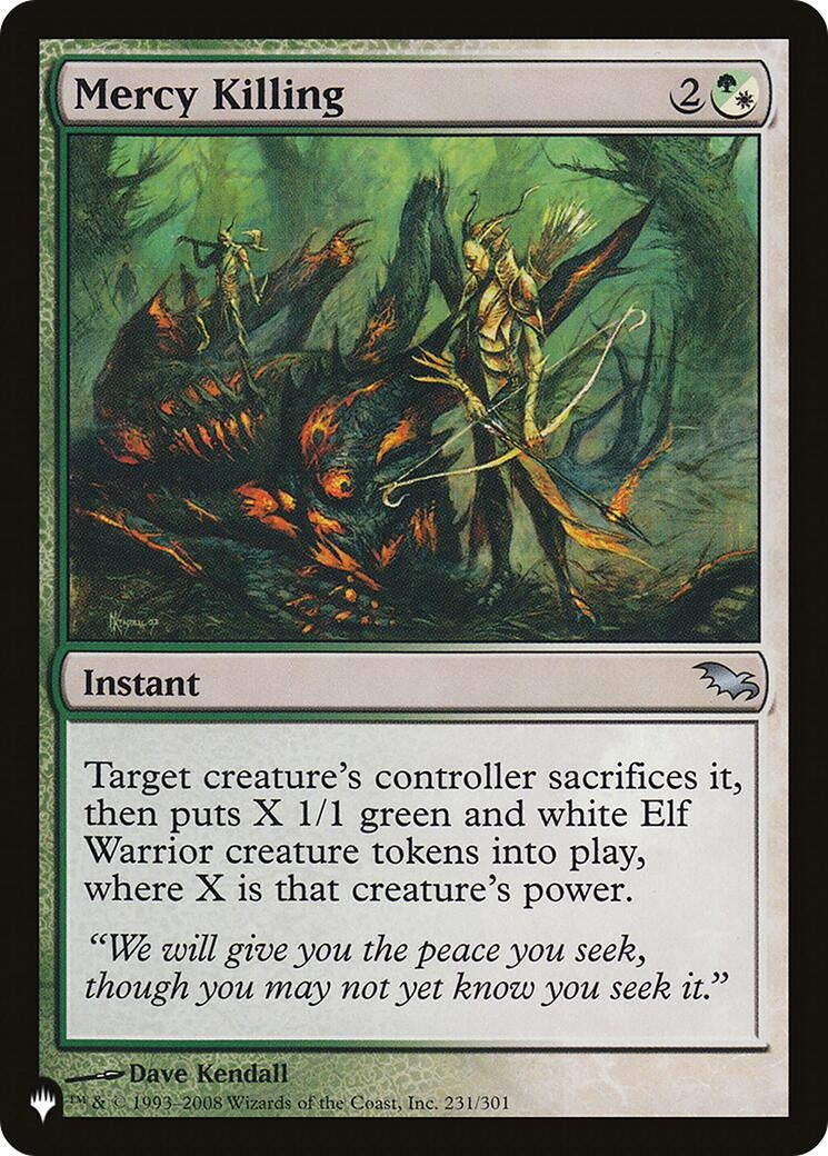 Image for Mercy Killing (The List Reprints) (231/301) - Magic: The Gathering