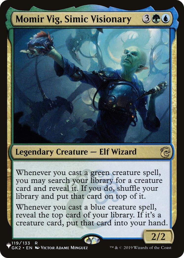 Image for Momir Vig, Simic Visionary (The List Reprints) (119/133) - Magic: The Gathering