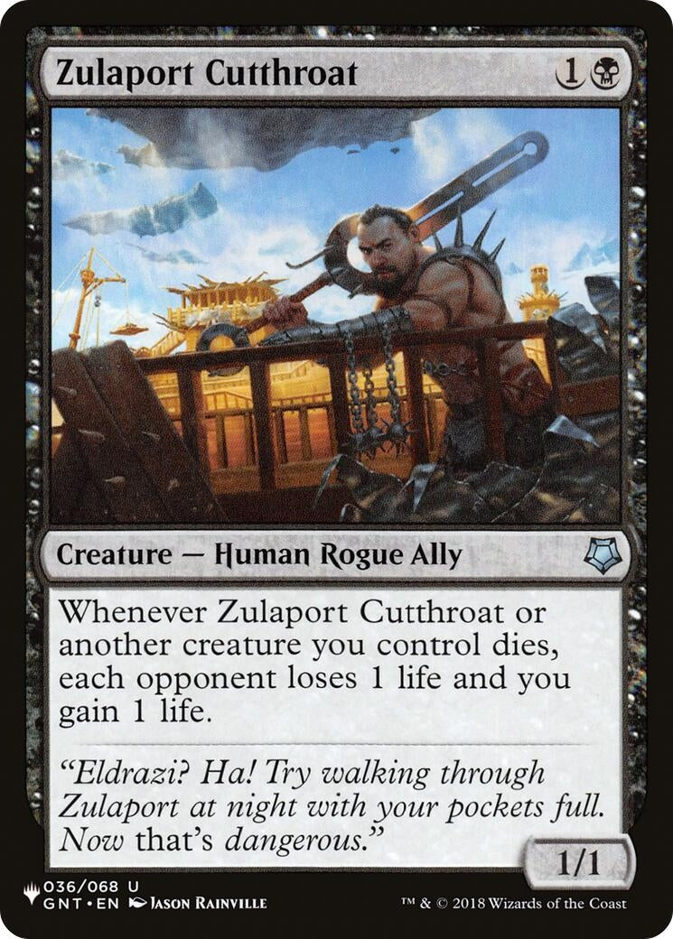 Image for Zulaport Cutthroat (The List Reprints) (036/068) - Magic: The Gathering