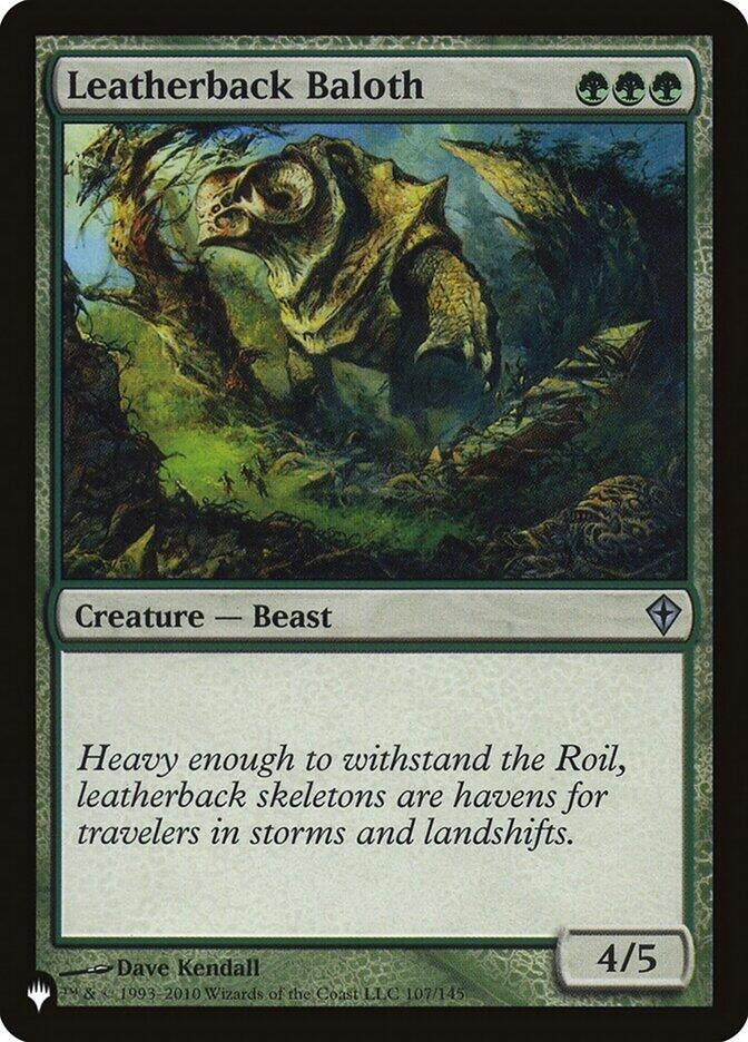 Image for Leatherback Baloth (The List Reprints) (107/145) - Magic: The Gathering