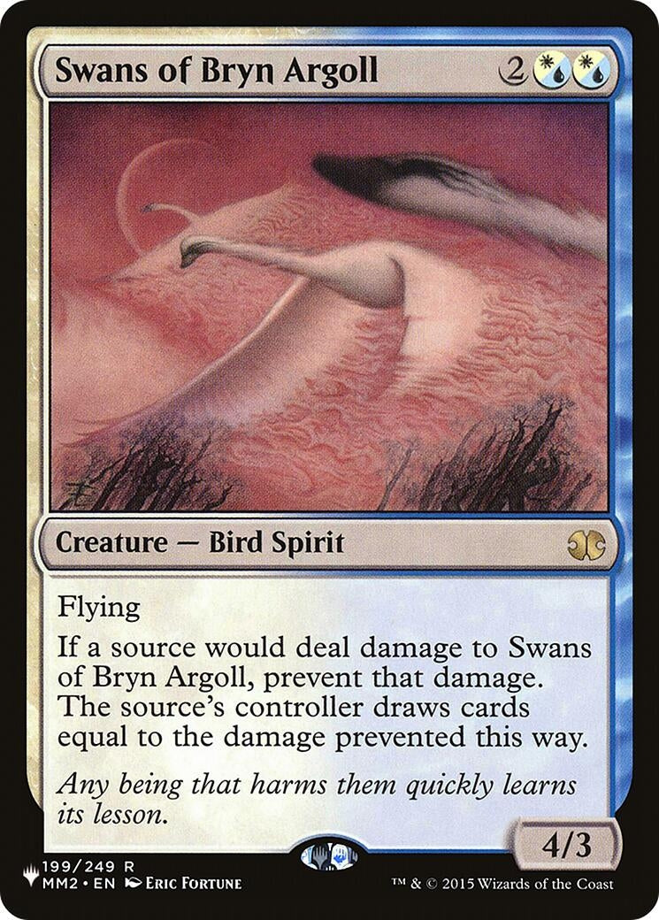 Image for Swans of Bryn Argoll (The List Reprints) (199/249) - Magic: The Gathering