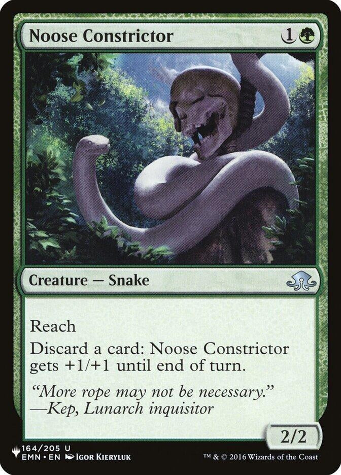 Image for Noose Constrictor (The List Reprints) (164/205) - Magic: The Gathering