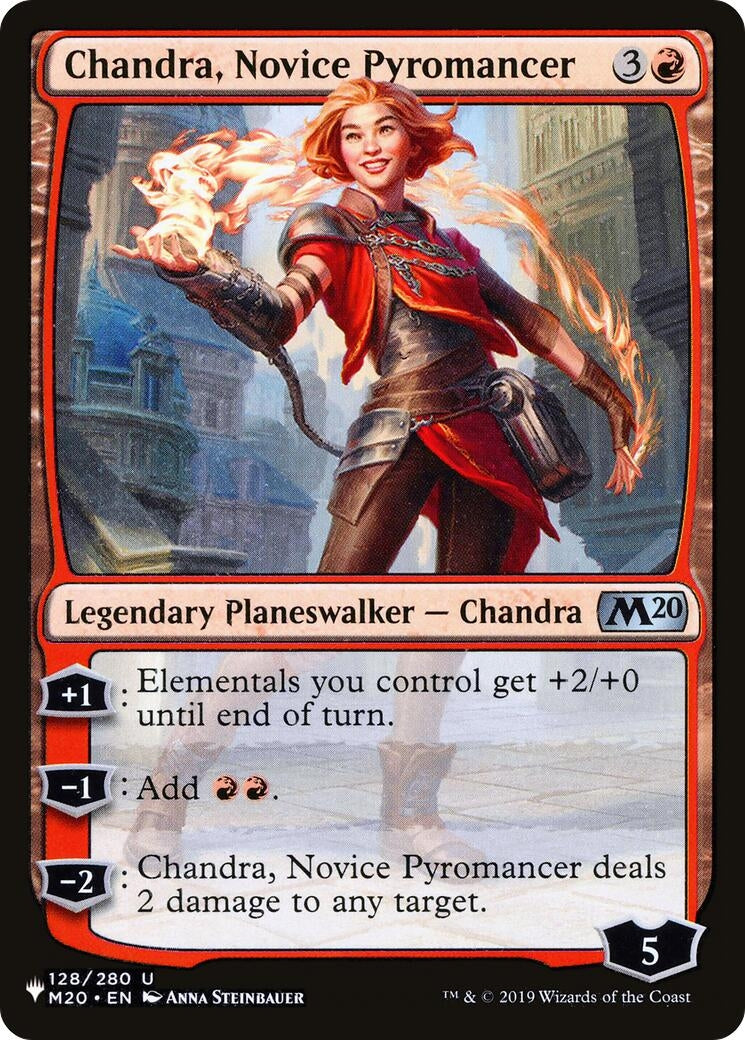Image for Chandra, Novice Pyromancer (The List Reprints) (128/280) - Magic: The Gathering