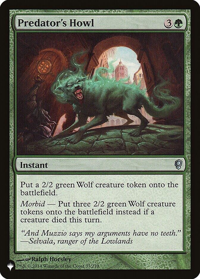 Image for Predator's Howl (The List Reprints) (37/210) - Magic: The Gathering