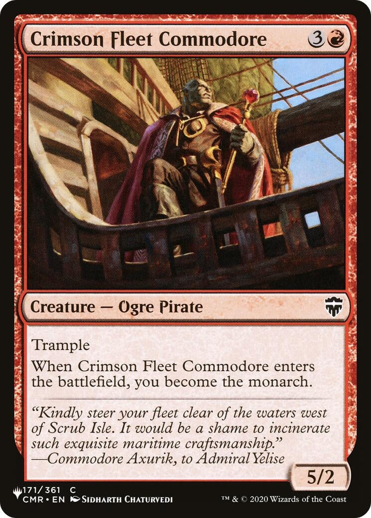 Image for Crimson Fleet Commodore (The List Reprints) (171/361) - Magic: The Gathering