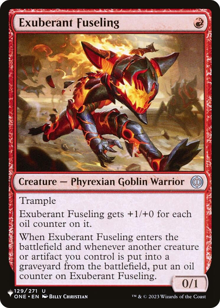 Image for Exuberant Fuseling (The List Reprints) (129/271) - Magic: The Gathering
