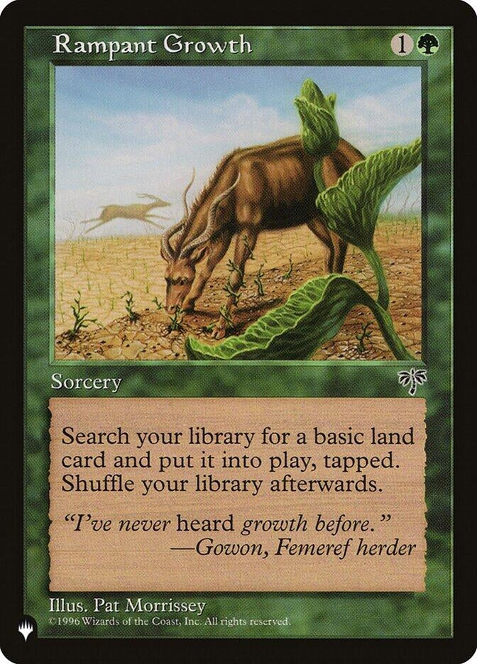 Image for Rampant Growth (MIR) (The List Reprints) - Magic: The Gathering