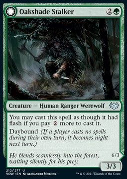 Oakshade Stalker // Moonlit Ambusher - Innistrad: Crimson Vow (Uncommon) [VOW-212]