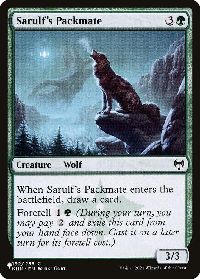 Image for Sarulf's Packmate (The List Reprints) (192/285) - Magic: The Gathering