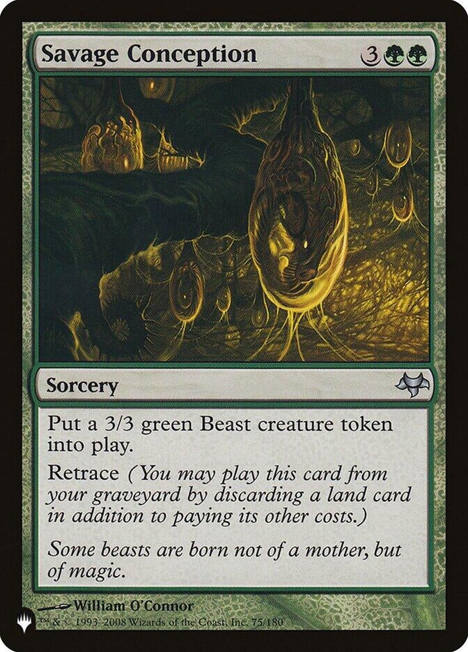 Image for Savage Conception (The List Reprints) (75/180) - Magic: The Gathering