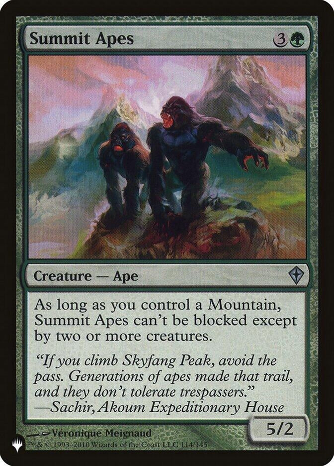 Image for Summit Apes (The List Reprints) (114/145) - Magic: The Gathering