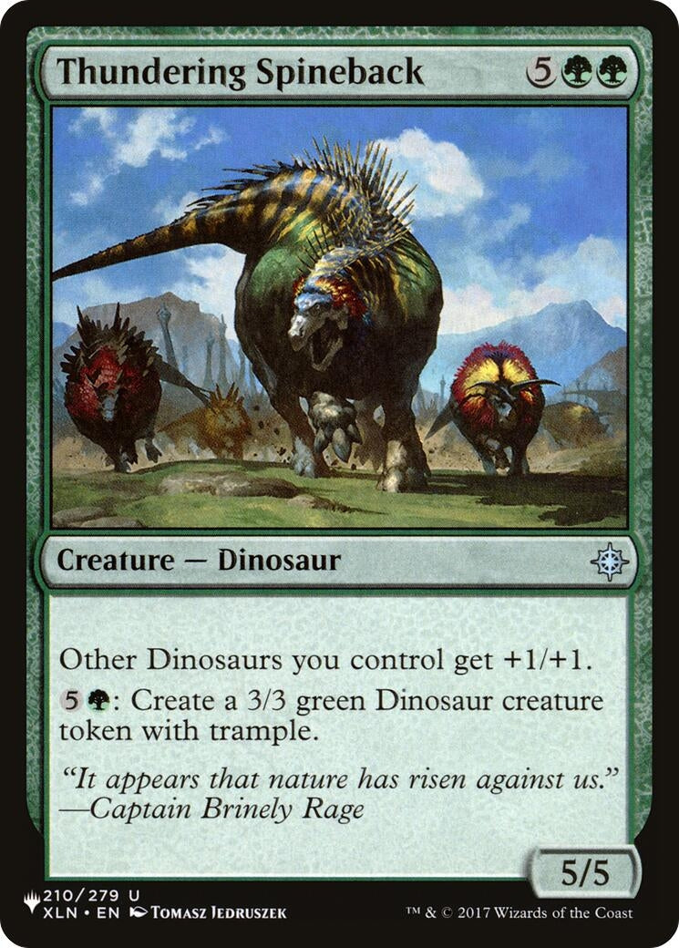 Image for Thundering Spineback (The List Reprints) (210/279) - Magic: The Gathering