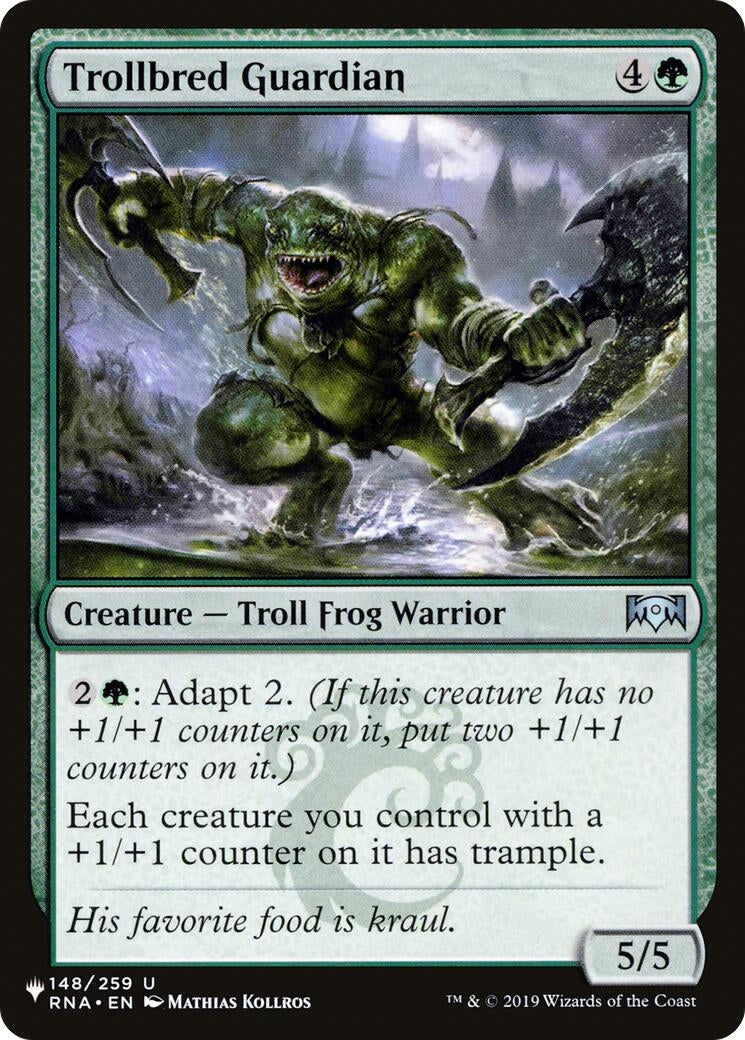 Image for Trollbred Guardian (The List Reprints) (148/259) - Magic: The Gathering
