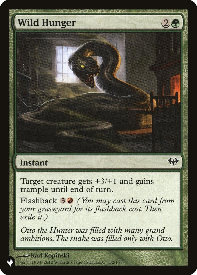 Image for Wild Hunger (The List Reprints) (132/158) - Magic: The Gathering