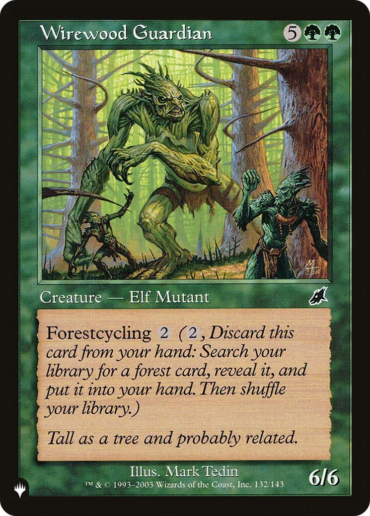 Image for Wirewood Guardian (The List Reprints) (132/143) - Magic: The Gathering