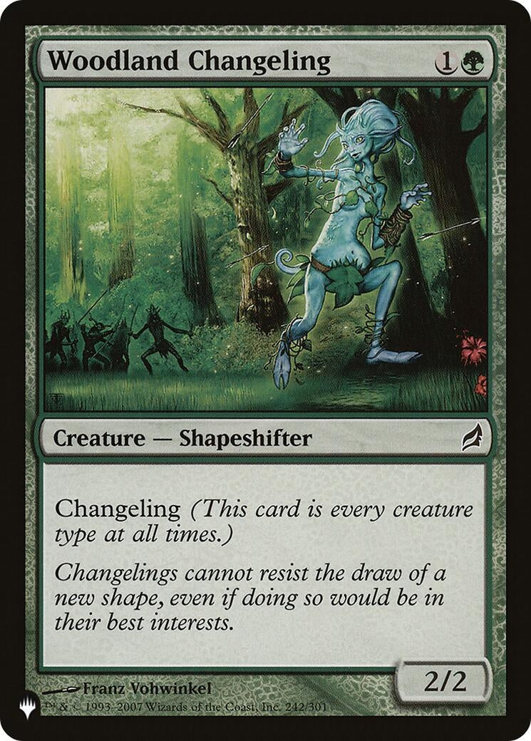 Image for Woodland Changeling (The List Reprints) (242/301) - Magic: The Gathering