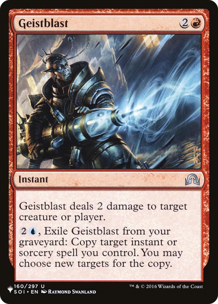 Image for Geistblast (The List Reprints) (160/297) - Magic: The Gathering